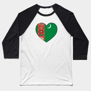 Heart - Turkmenistan Baseball T-Shirt